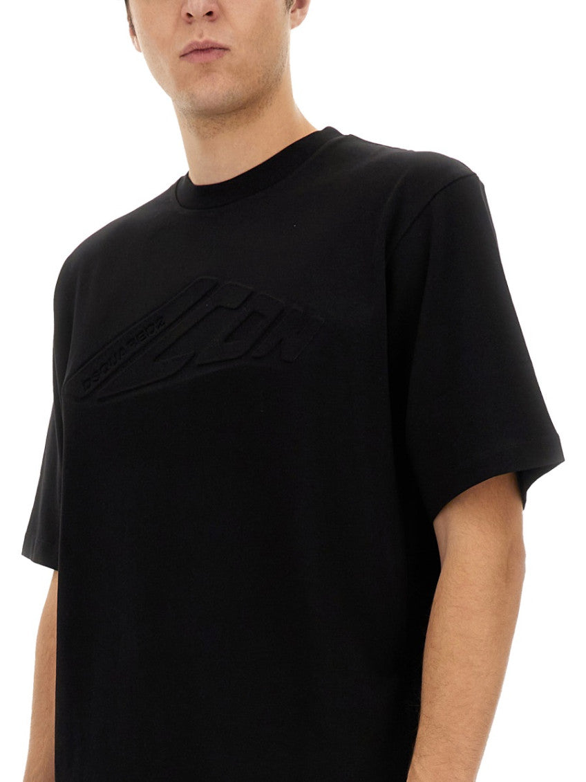 Black Logo Crew Neck T-Shirt 4