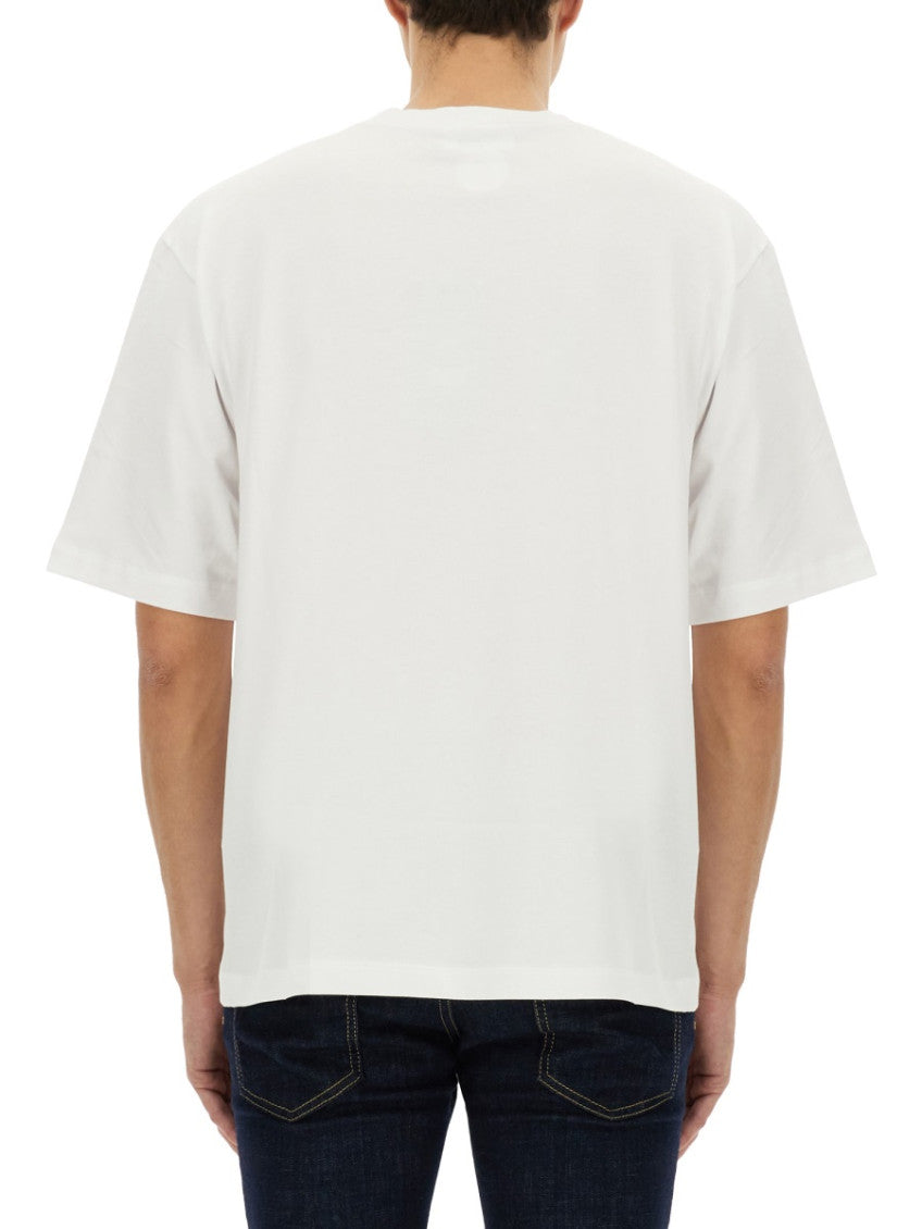 White Logo Crew Neck T-Shirt 3