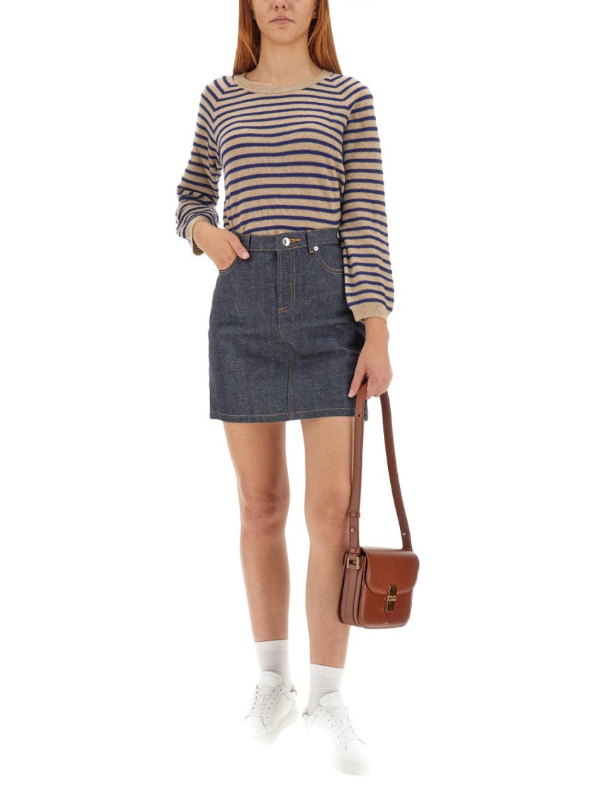 Multicolor Stripes Round Neck Sweater 2