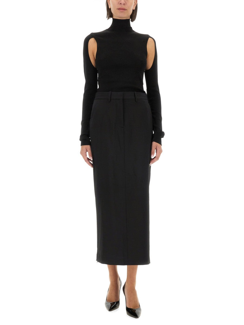 Black Solid Turtle Neck Top 4