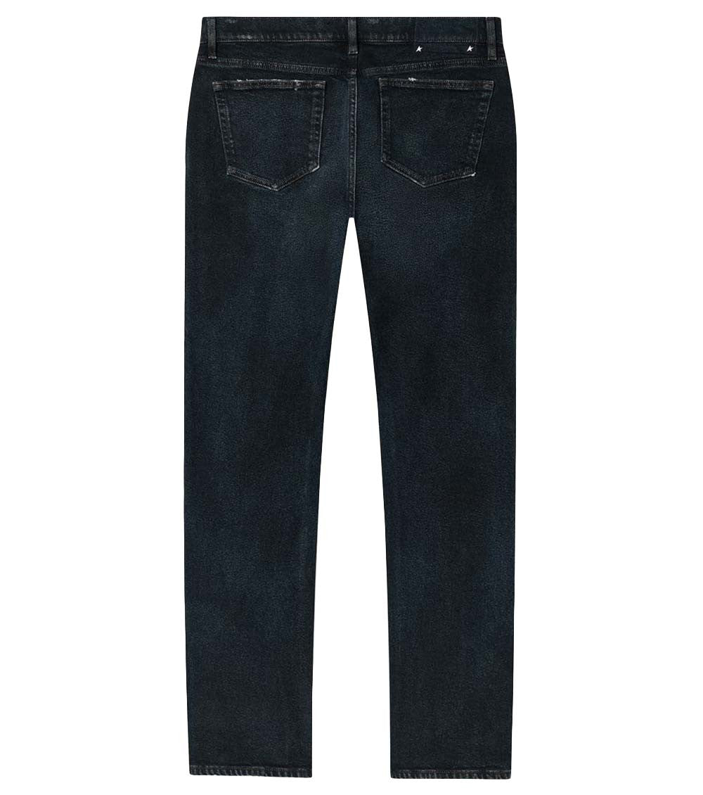 Dark Blue Mid Rise Jeans 2