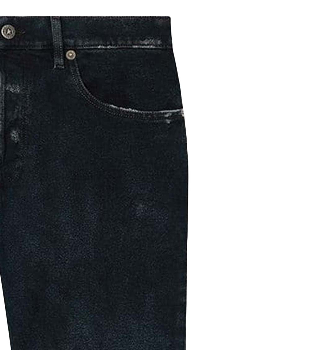 Dark Blue Mid Rise Jeans 3