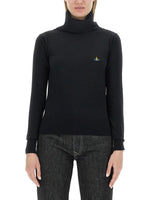 Black Solid Turtle Neck Sweater 1
