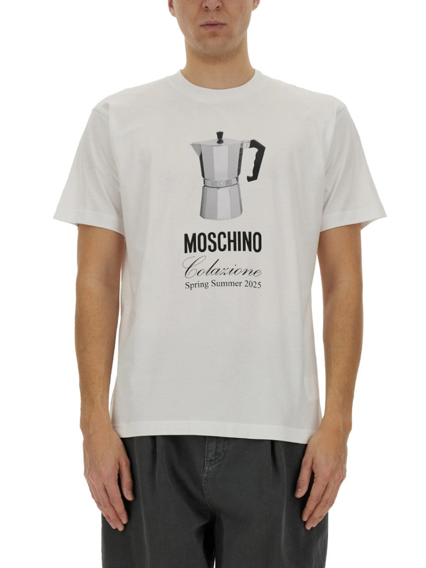 White Graphic Crew Neck T-Shirt 1