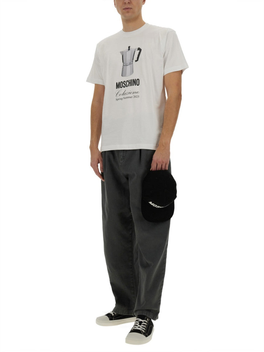 White Graphic Crew Neck T-Shirt 2