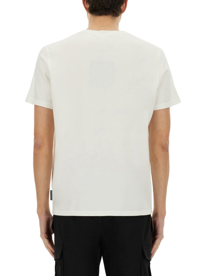 White Solid Crew Neck T-Shirt 3