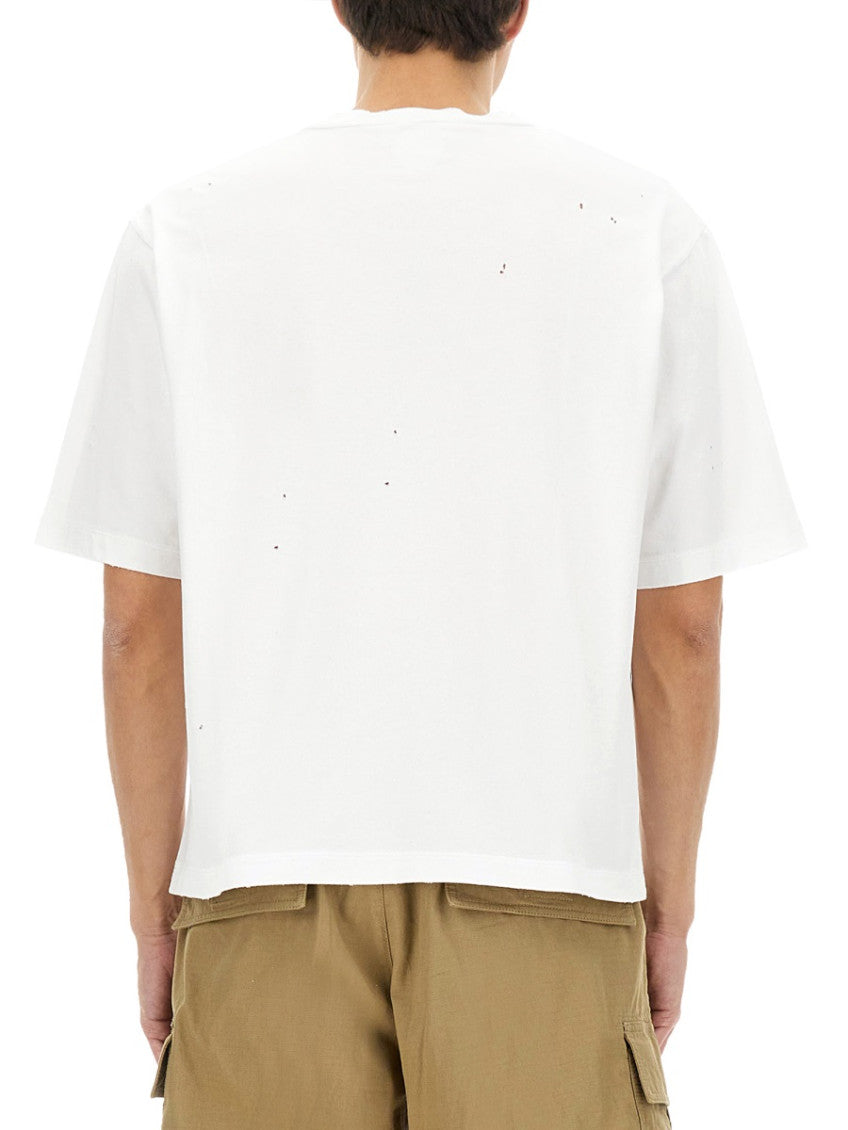 White Graphic Crew Neck T-Shirt 2