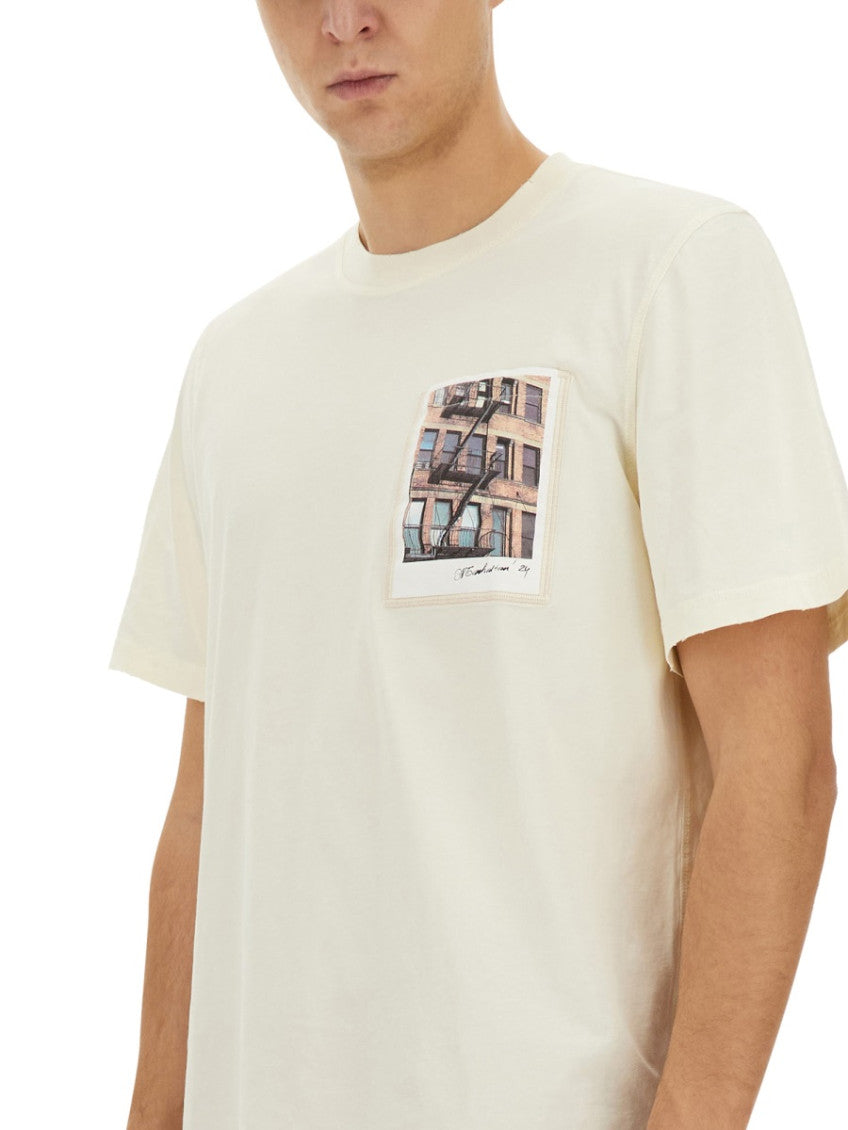 White Graphic Crew Neck T-Shirt 4
