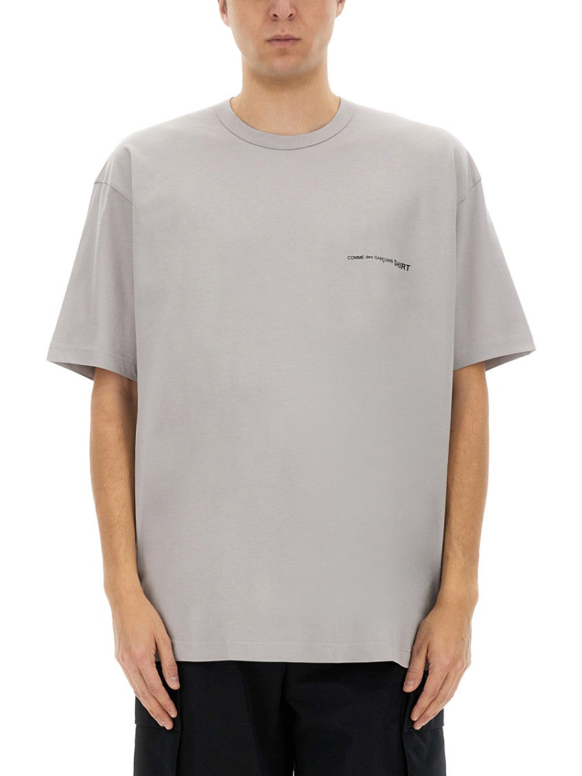 Grey Logo Crew Neck T-Shirt 1