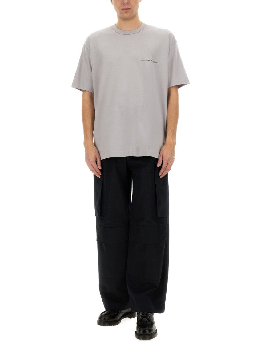 Grey Logo Crew Neck T-Shirt 2