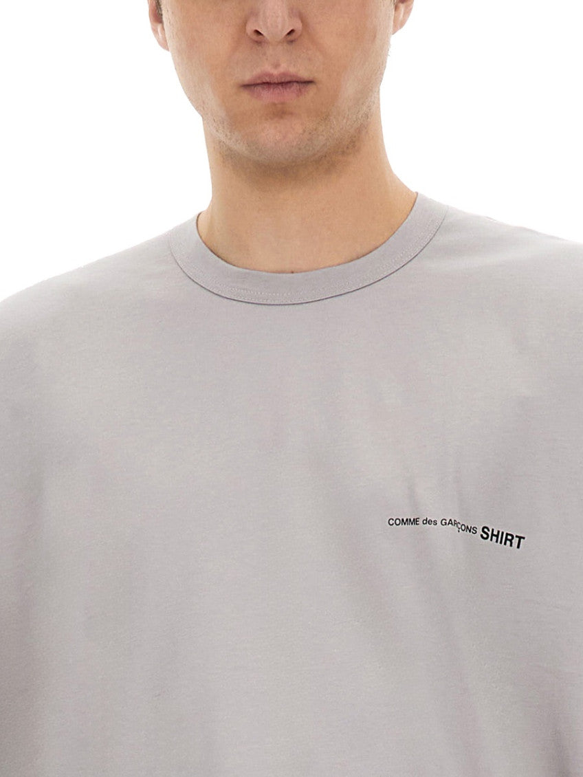Grey Logo Crew Neck T-Shirt 4