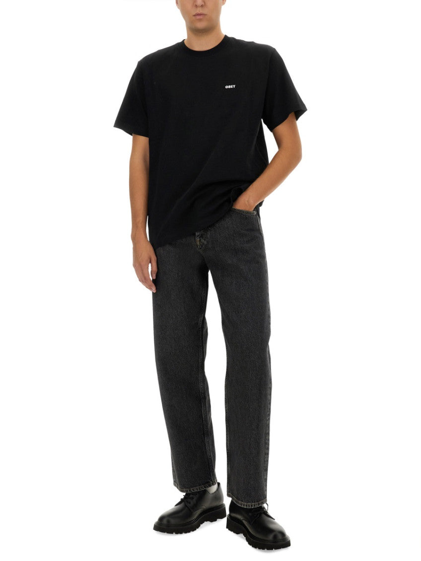 Black Logo Crew Neck T-Shirt 2