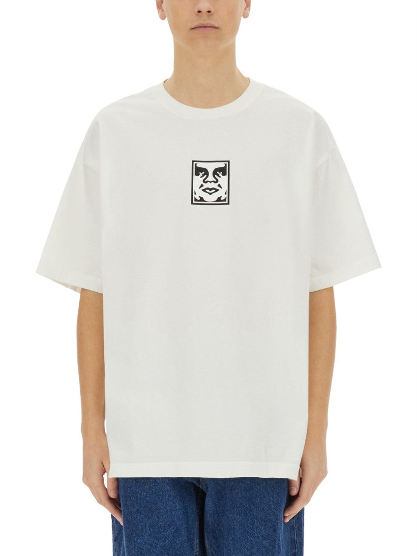 White Graphic Crew Neck T-Shirt 1