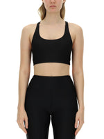Black Solid Scoop Neck Top 1