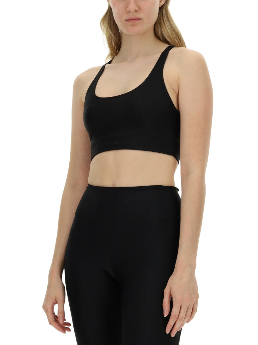Black Solid Scoop Neck Top 3