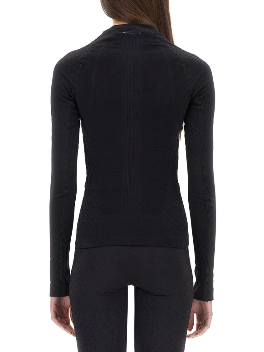 Black Logo Crew Neck Top 2