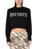 Black Logo Crew Neck Sweater 1