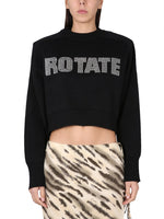 Black Logo Crew Neck Sweater 1
