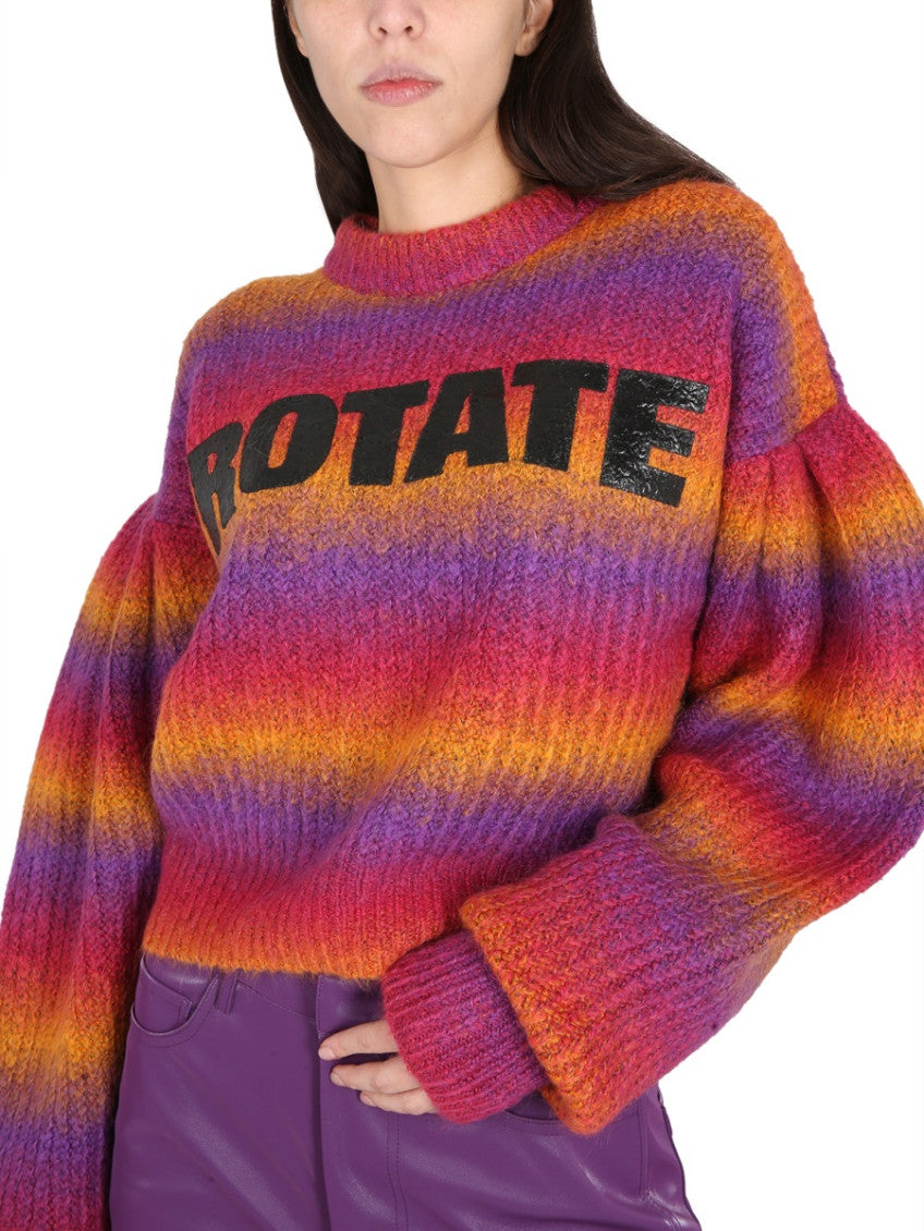 Multicolor Logo Crew Neck Sweater 4
