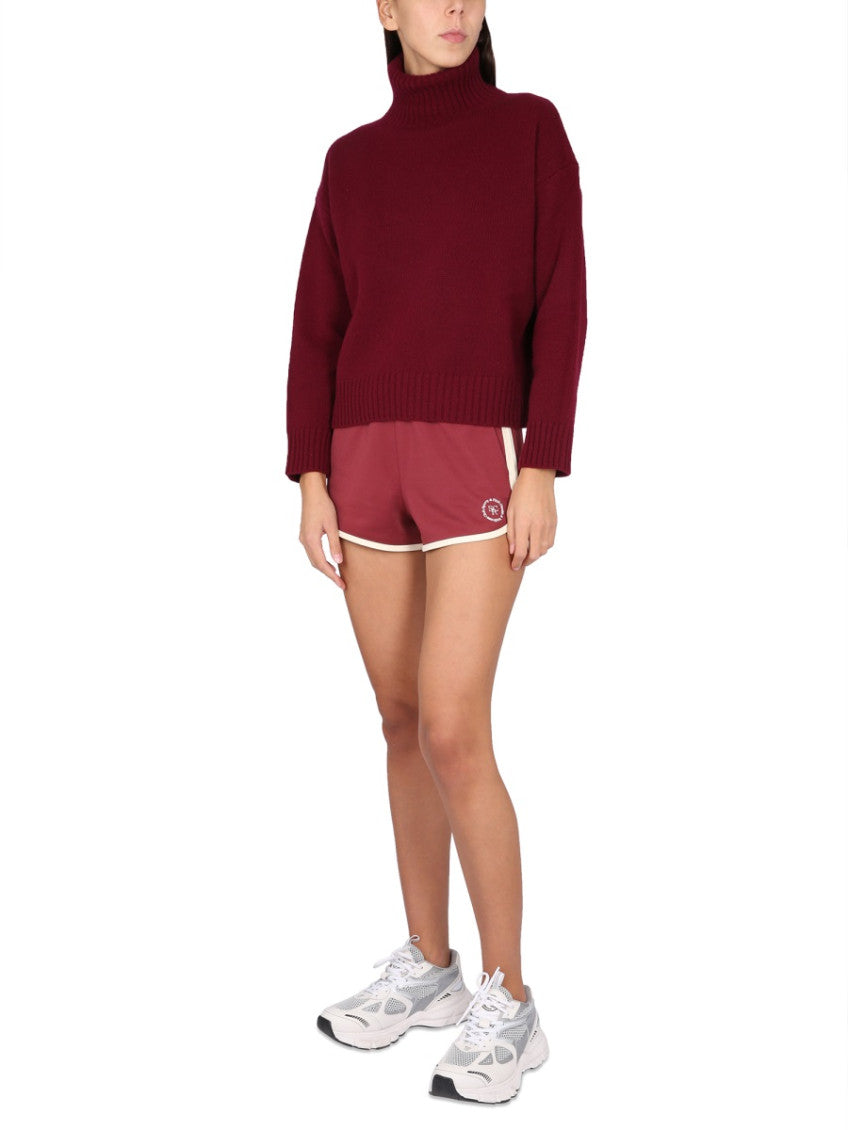 Red Knitted Turtle Neck Sweater 2