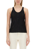 Black Solid Scoop Neck Top 1