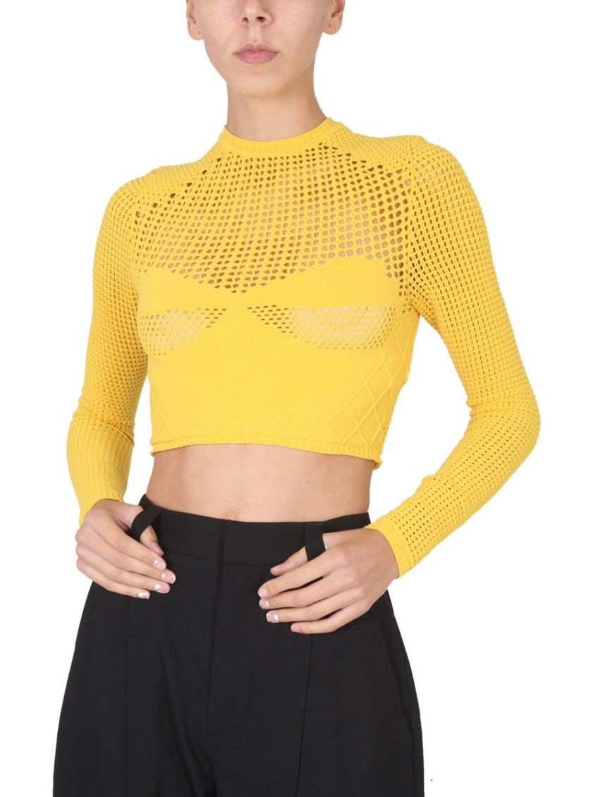 Yellow Crew Neck Sweater 3