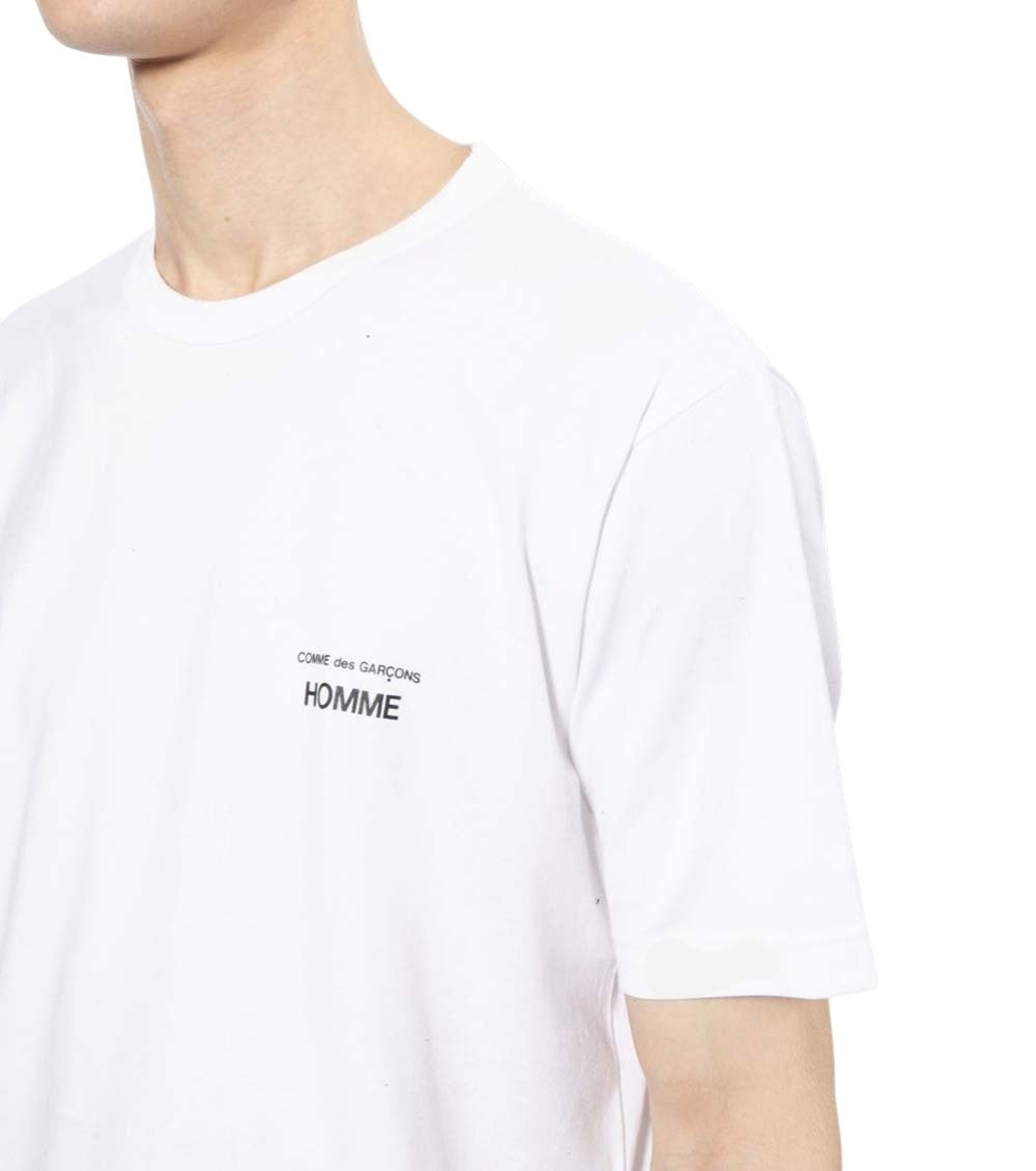 White Logo Crew Neck T-Shirt 3