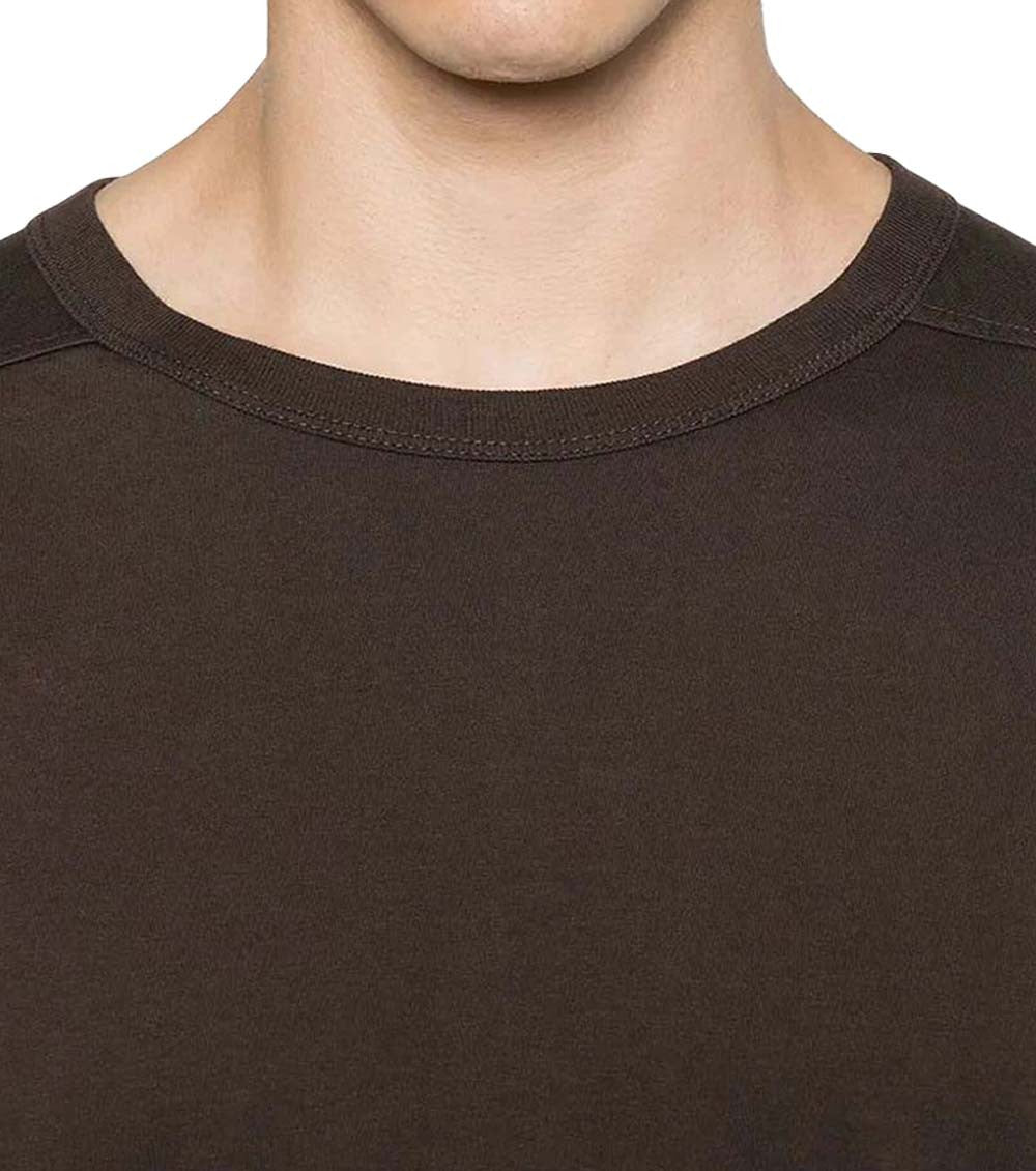 Dark Brown Solid T-Shirt 4