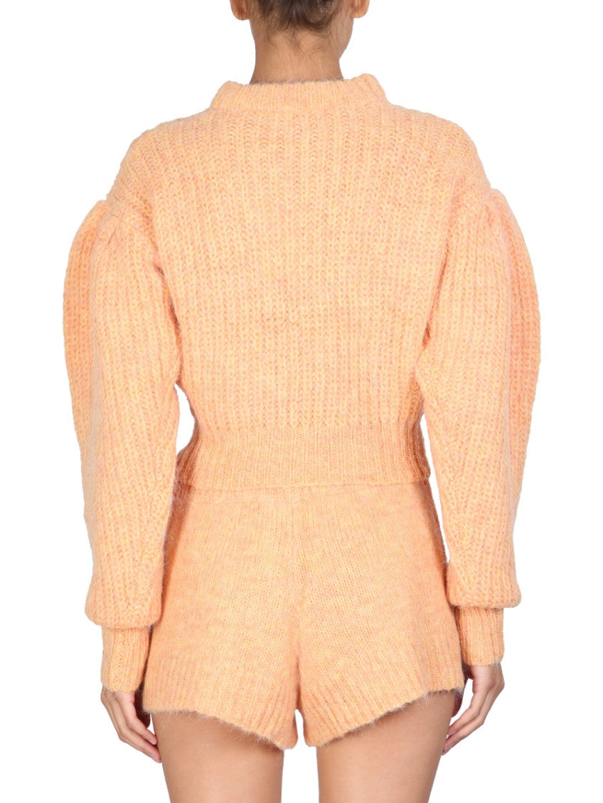 Orange Logo Mock Collar Sweater 3