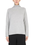 Grey Solid Turtle Neck Sweater 1