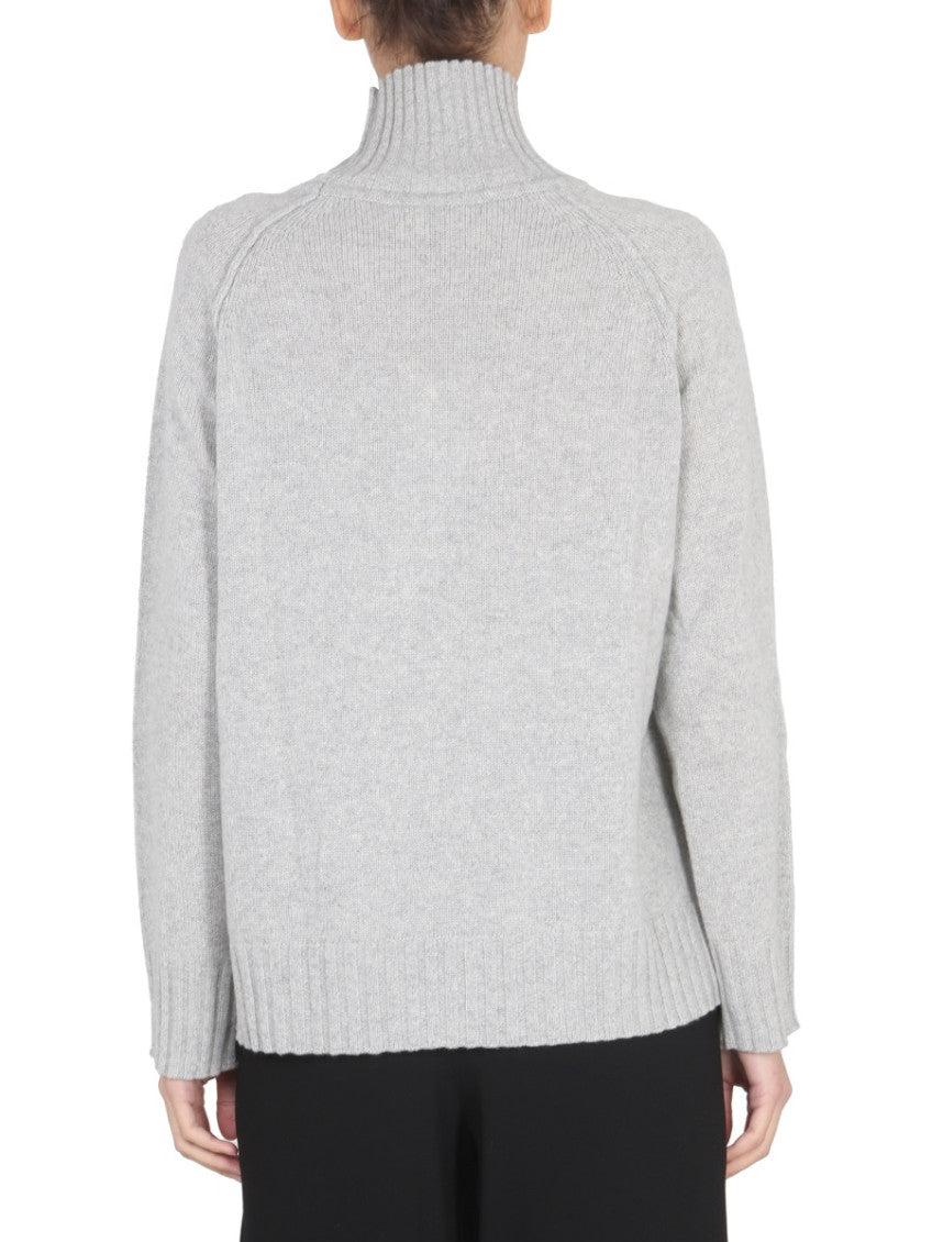 Grey Solid Turtle Neck Sweater 3