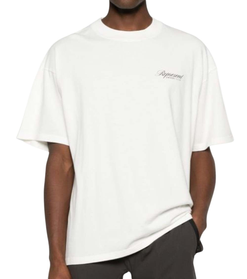 White Crew Neck T-Shirt 2
