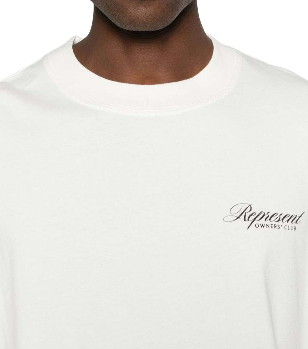 White Crew Neck T-Shirt 4
