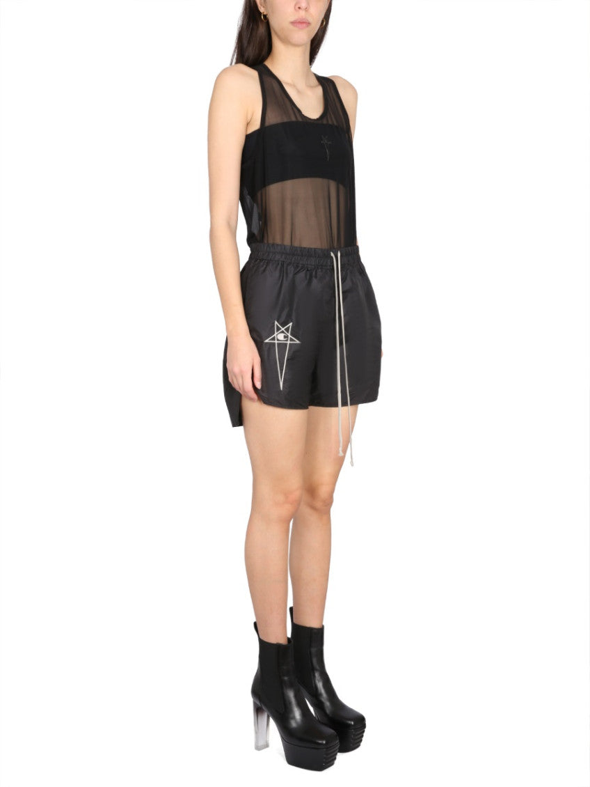 Black Transparent Round Neck Top 4