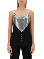 Multicolor Embellished Cowl Neck Top 1