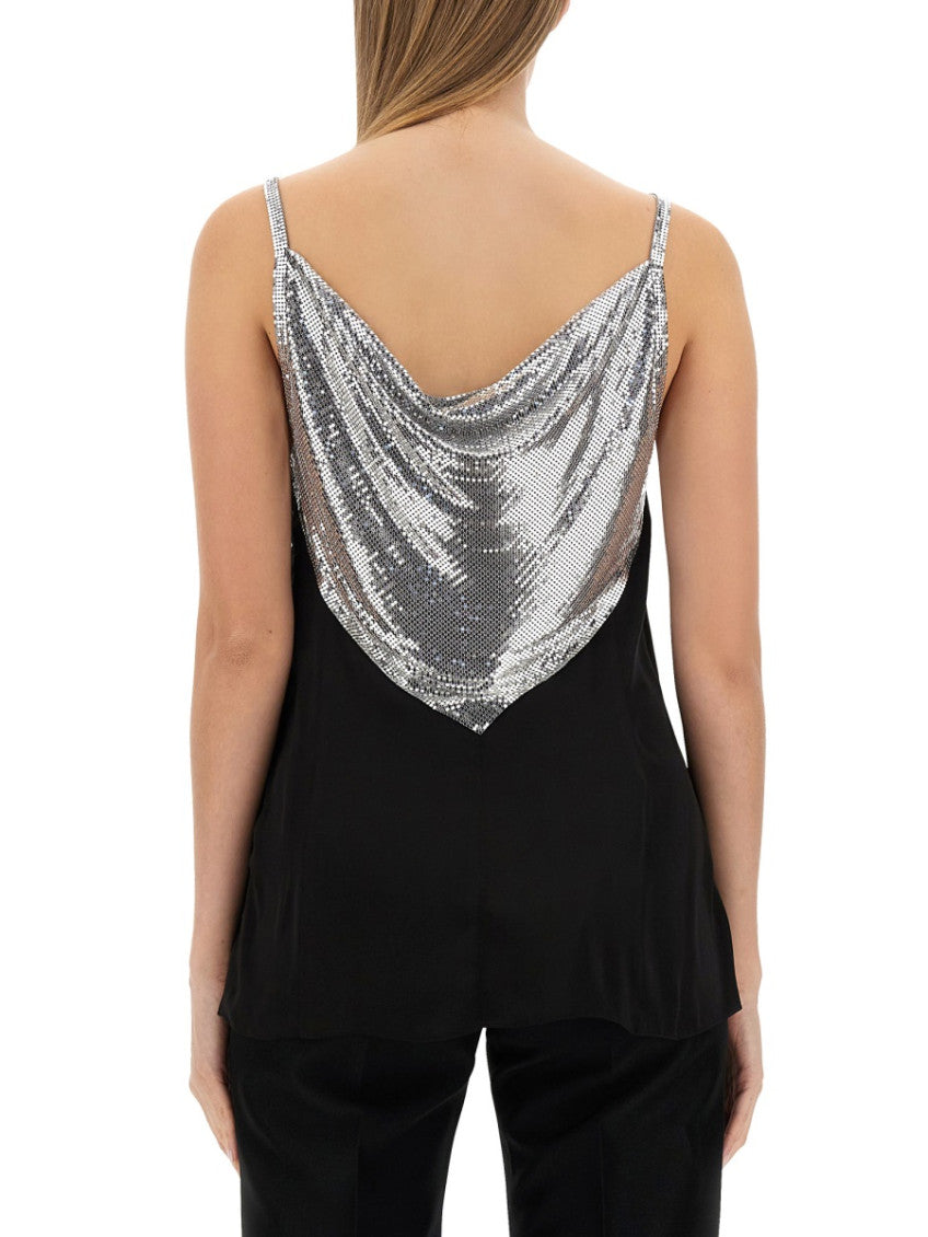 Multicolor Embellished Cowl Neck Top 2