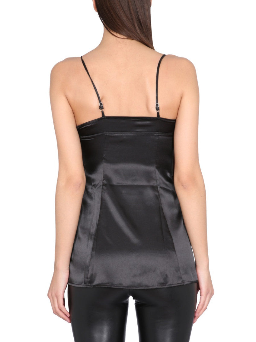 Black Solid Scoop Neck Top 2