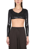 Black Solid Scoop Neck Top 1