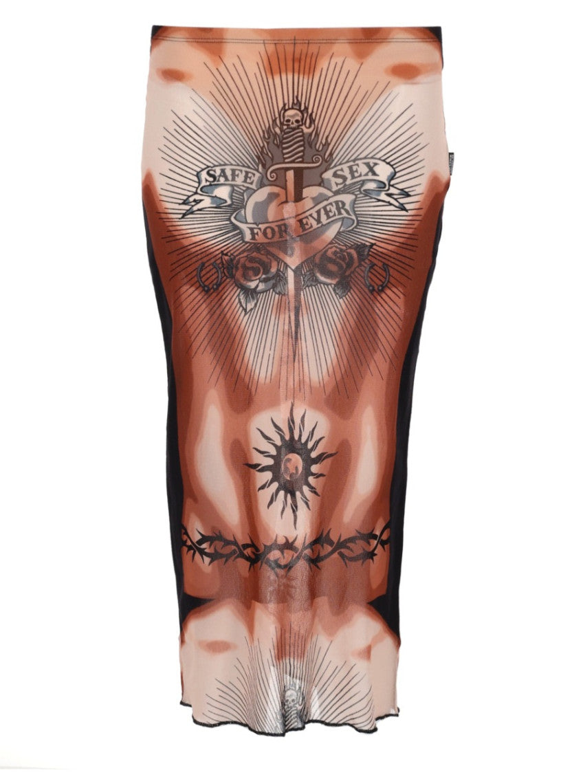 Multicolor Printed Midi Skirt 1