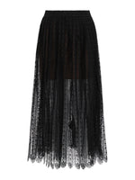 Black Lace Midi Skirt 1