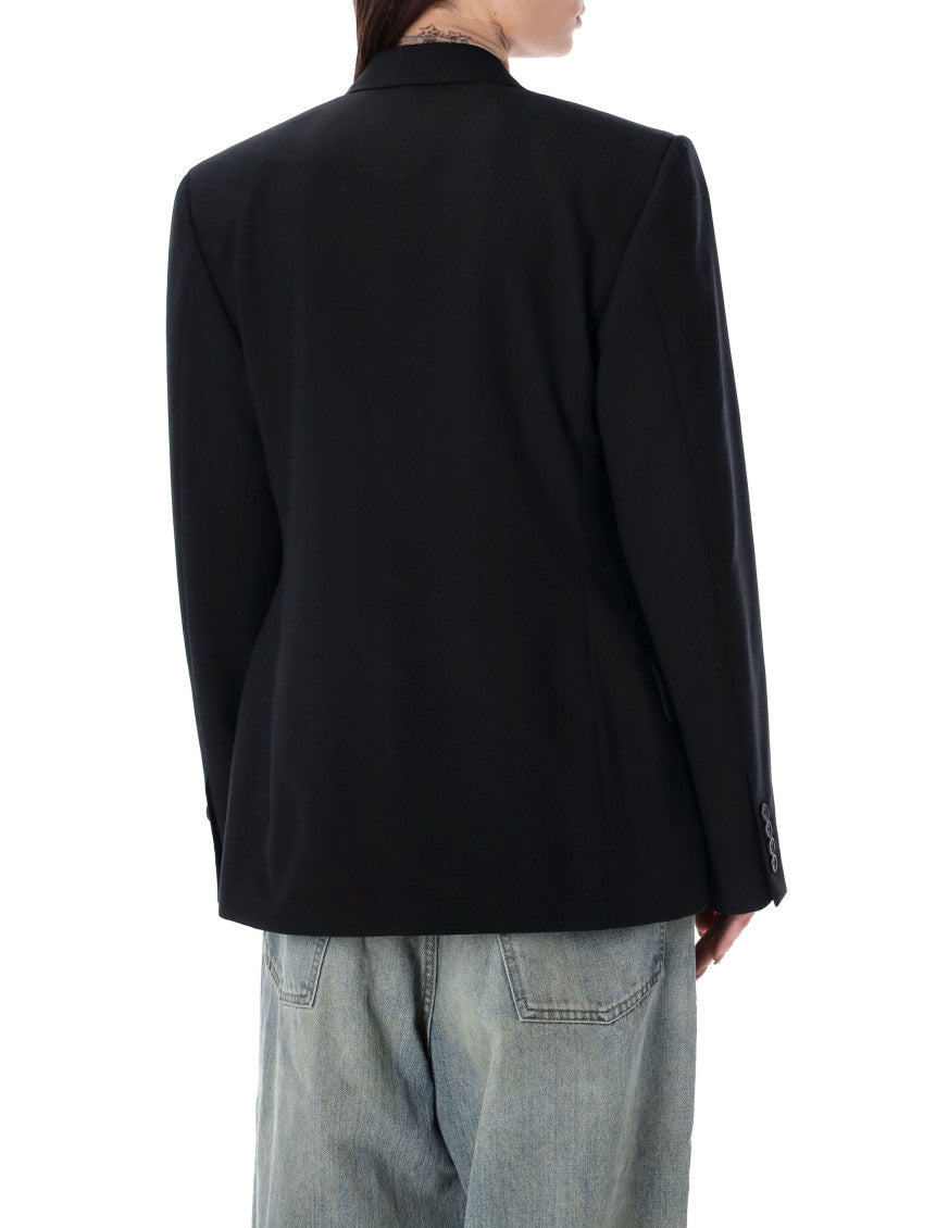 Black Single Breasted Blazer 2