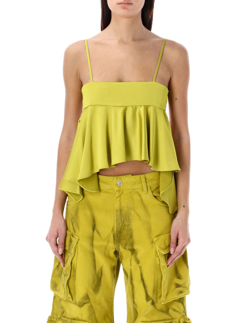 Lemon Ruffle Crop Top 1