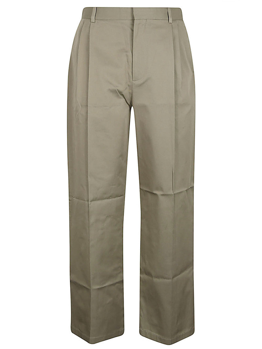 Green Central pleated trousers 1