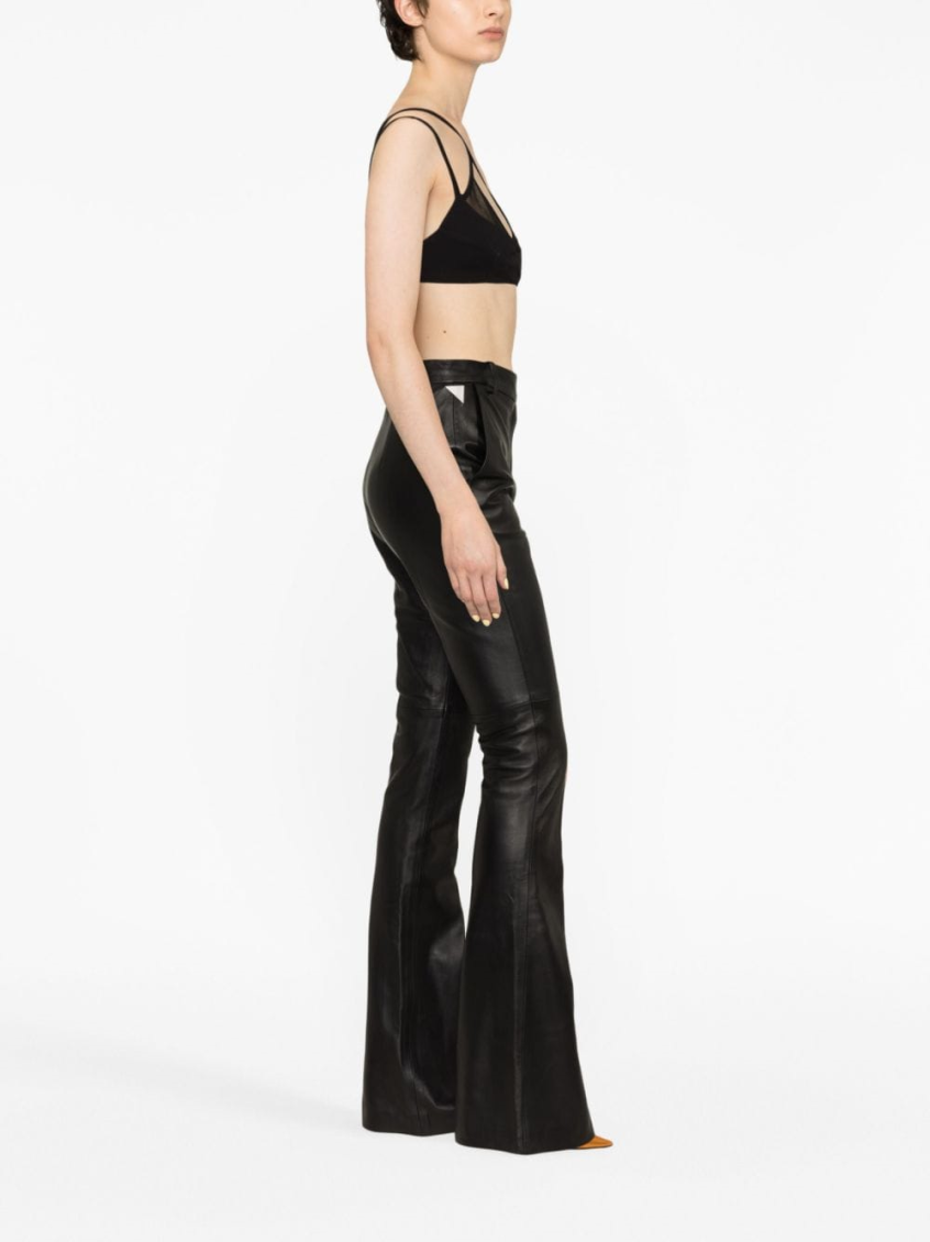 Black Mesh-panel Criss-cross Bralette Top 4
