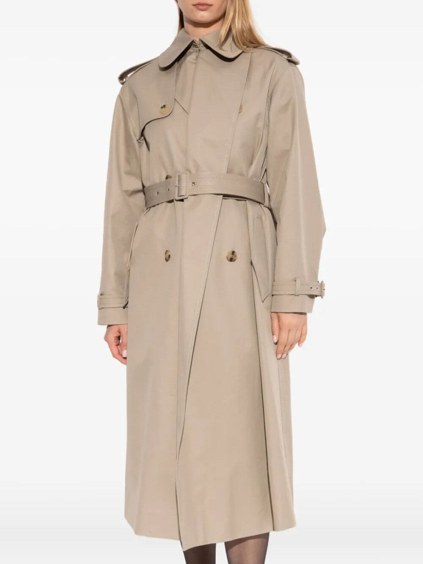 Beige Long Trench Coat 2