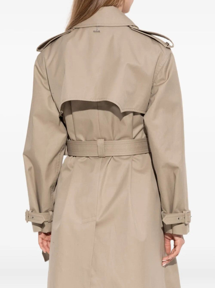 Beige Long Trench Coat 3
