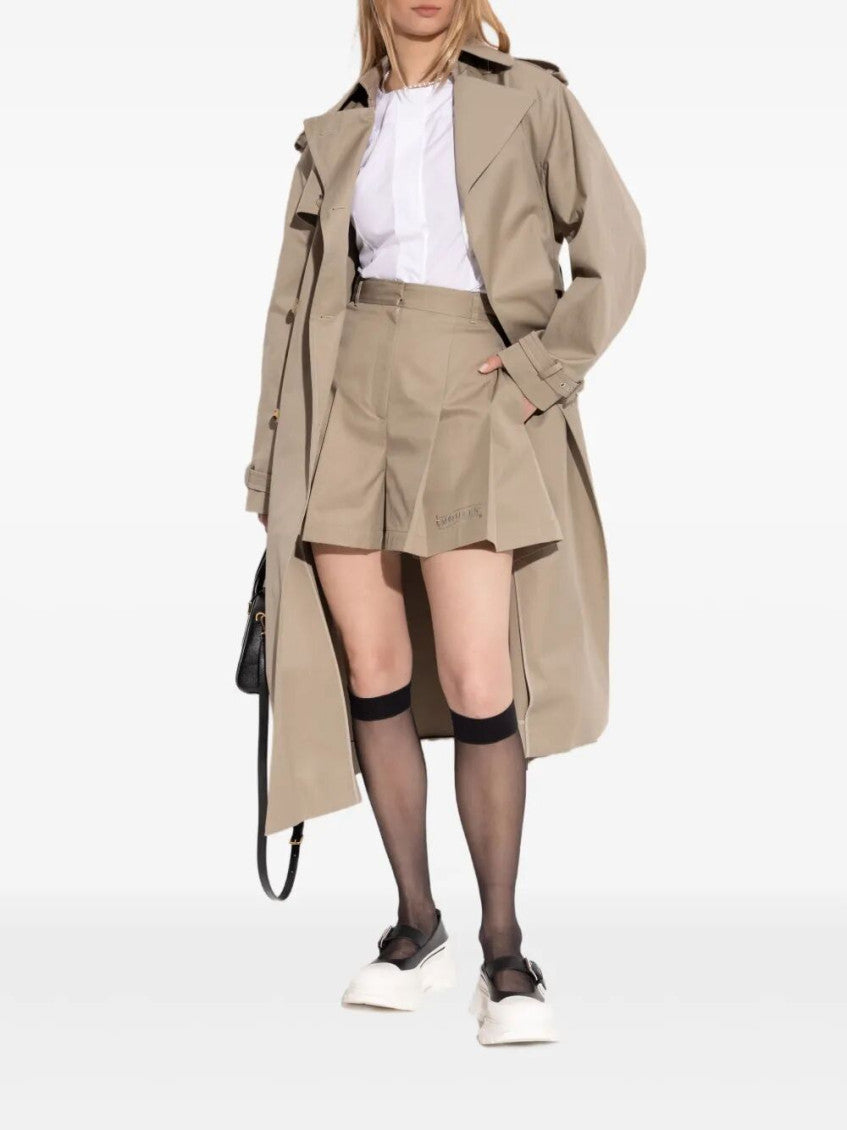 Beige Long Trench Coat 5