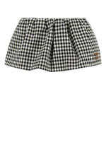 BlackWhite Check Miniskirt 1