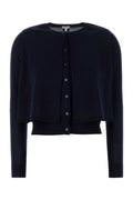Midnight blue wool cardigan  1