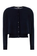 Midnight blue wool cardigan  1